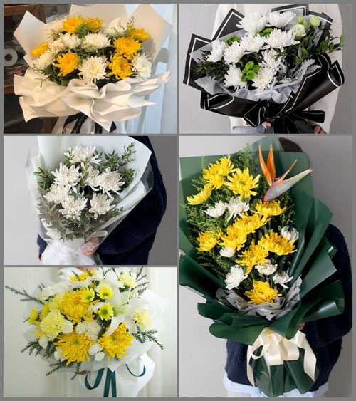 浙江省金华武义县王宅镇平头村白事花束代送